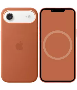 Чехол Silicone case (AAA) with Magsafe and Animation для Apple iPhone 17 Air (6.5") Terra Cotta