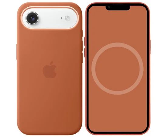 Чохол Silicone case (AAA) з Magsafe and Animation для Apple iPhone 17 Air (6.5") Terra Cotta