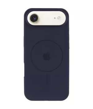 Чехол Silicone Case Full Protective (AA) V2 with MagSafe для Apple iPhone 17 Air (6.5") Темно-синий / Midnight blue