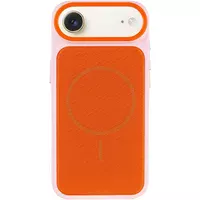 Чехол PC TechWoven Hybrid with MagSafe для Apple iPhone 17 Air (6.5") Pink / Orange