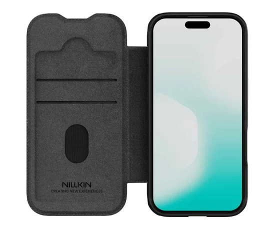 Шкіряний чохол-книжка Nillkin Qin Pro Camshield для Apple iPhone 17 Air (6.5") Black