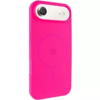 Чехол Silicone Case Full Protective (AA) V2 with MagSafe для Apple iPhone 17 Air (6.5") Розовый / Barbie pink