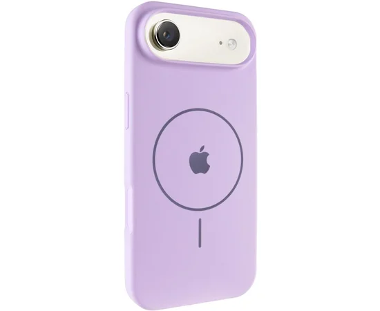 Чохол Silicone Case Full Protective (AA) V2 with MagSafe для Apple iPhone 17 Air (6.5") Бузковий / Lilac
