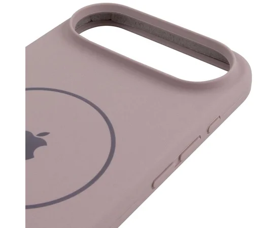 Чехол Silicone Case Full Protective (AA) V2 with MagSafe для Apple iPhone 17 Air (6.5") Серый / Lavender
