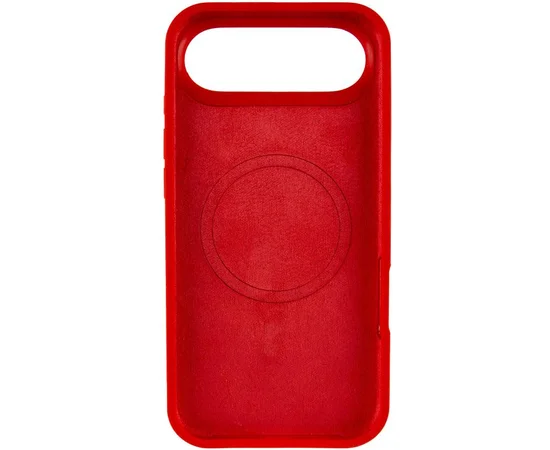 Чехол Silicone Case Full Protective (AA) V2 with MagSafe для Apple iPhone 17 Air (6.5") Красный / Red