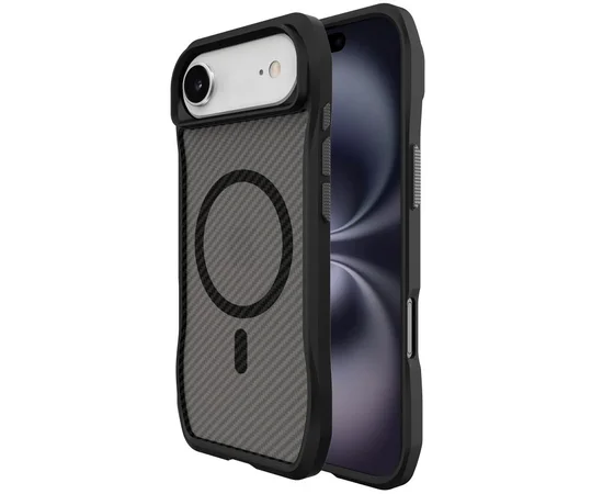 Чохол TPU Space Octagon with MagSafe для Apple iPhone 17 Air (6.5") Carbon Black