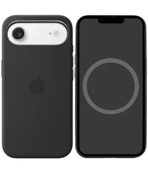 Чохол Silicone case (AAA) with Magsafe and Animation для Apple iPhone 17 Air (6.5") Black