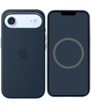 Чехол Silicone case (AAA) with Magsafe and Animation для Apple iPhone 17 Air (6.5") Midnight