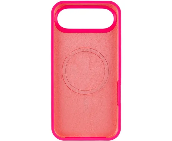 Чохол Silicone Case Full Protective (AA) V2 with MagSafe для Apple iPhone 17 Air (6.5") Рожевий / Barbie pink
