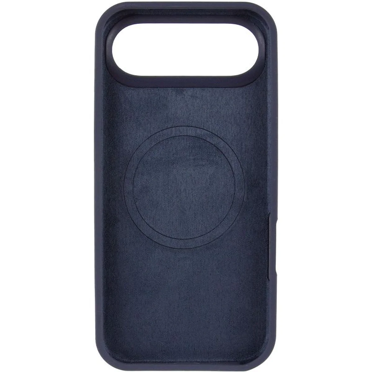 Чехол Silicone Case Full Protective (AA) V2 with MagSafe для Apple iPhone 17 Air (6.5") Темно-синий / Midnight blue