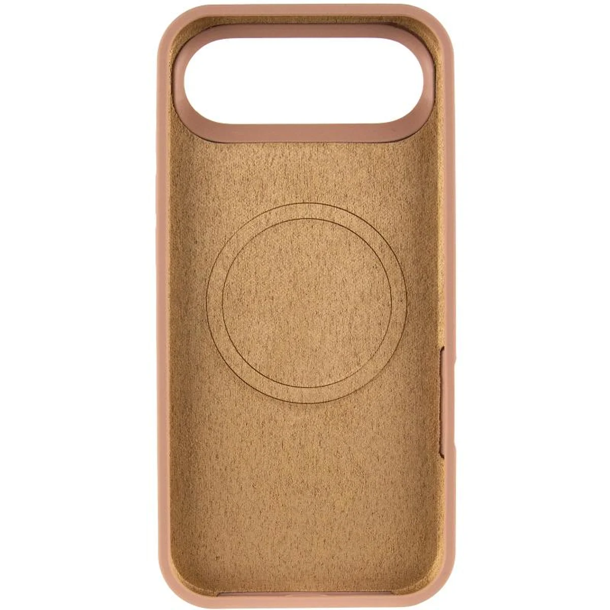 Чохол Silicone Case Full Protective (AA) V2 with MagSafe для Apple iPhone 17 Air (6.5") Бежевий / Desert Gold