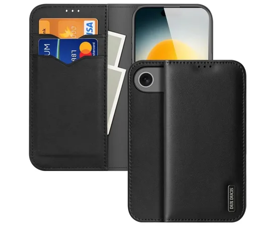 Чехол-книжка Dux Ducis Hivo для Apple iPhone 17 Air (6.5") Black