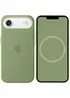Чехол Silicone case (AAA) with Magsafe and Animation для Apple iPhone 17 Air (6.5") Light Moss