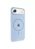 Чехол Silicone Case Full Protective (AA) V2 with MagSafe для Apple iPhone 17 Air (6.5") Голубой / Lilac Blue