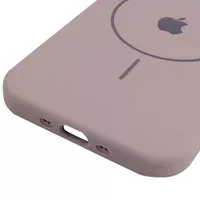 Чехол Silicone Case Full Protective (AA) V2 with MagSafe для Apple iPhone 17 Air (6.5") Серый / Lavender
