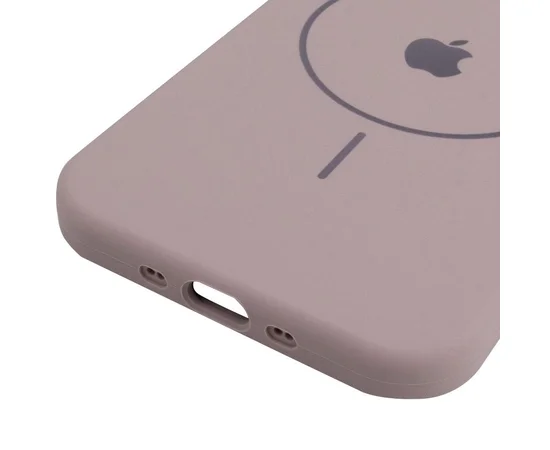 Чехол Silicone Case Full Protective (AA) V2 with MagSafe для Apple iPhone 17 Air (6.5") Серый / Lavender