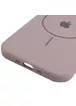 Чехол Silicone Case Full Protective (AA) V2 with MagSafe для Apple iPhone 17 Air (6.5") Серый / Lavender