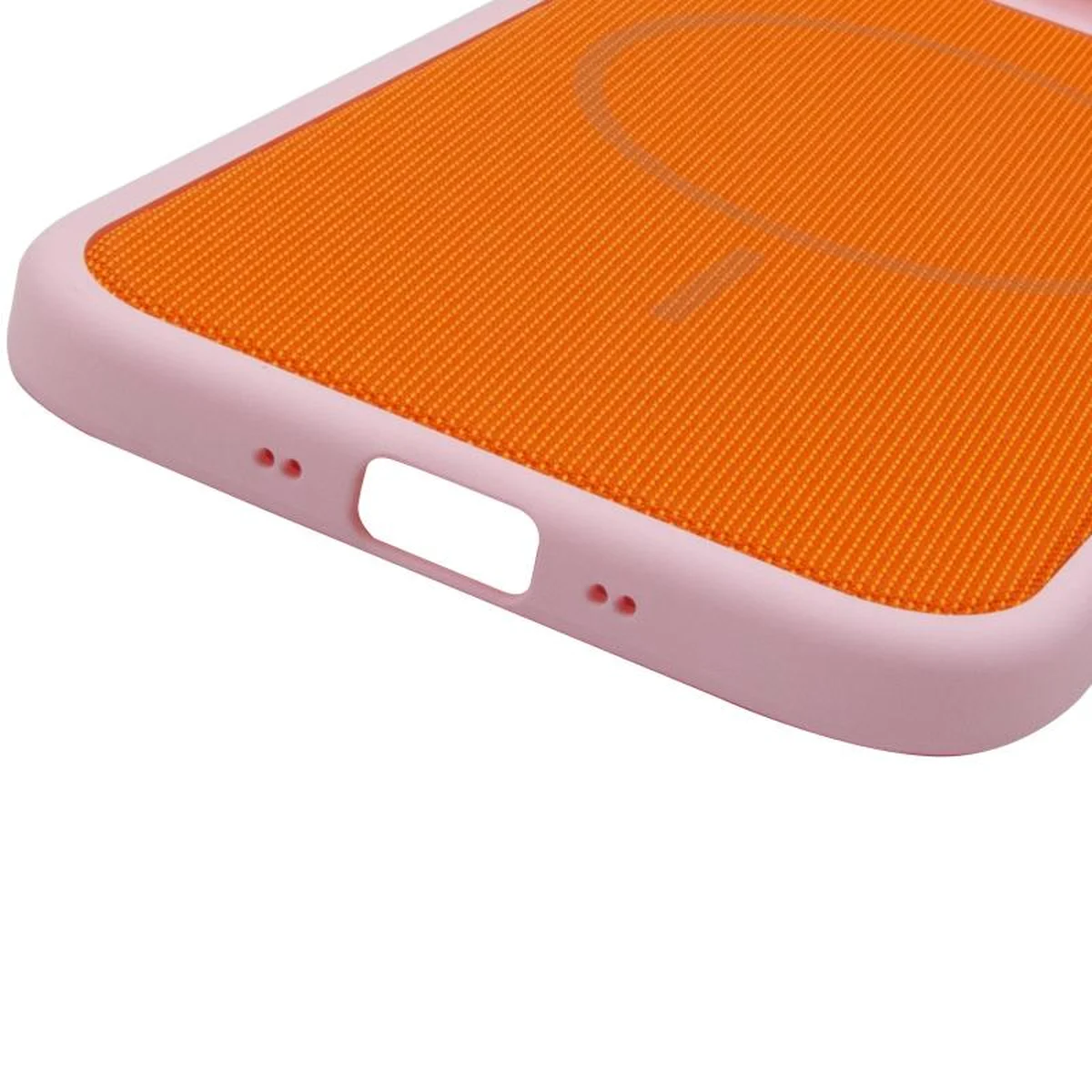 Чехол PC TechWoven Hybrid with MagSafe для Apple iPhone 17 Air (6.5") Pink / Orange