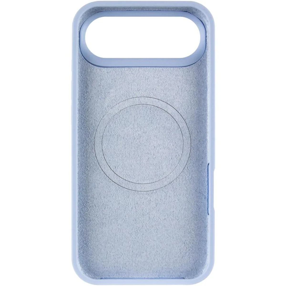 Чехол Silicone Case Full Protective (AA) V2 with MagSafe для Apple iPhone 17 Air (6.5") Голубой / Lilac Blue