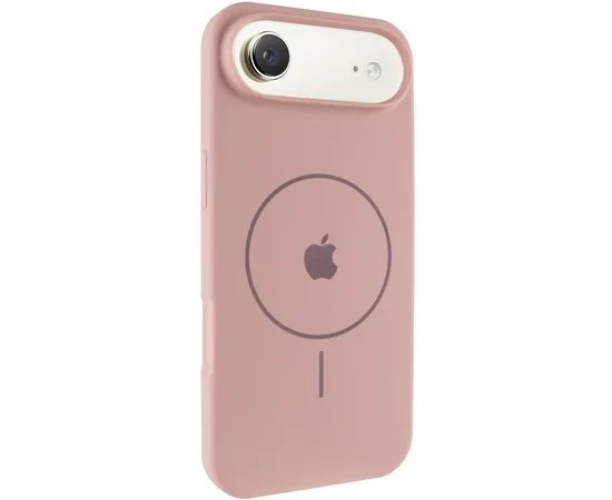 Чехол Silicone Case Full Protective (AA) V2 with MagSafe для Apple iPhone 17 Air (6.5") Розовый / Pink Sand