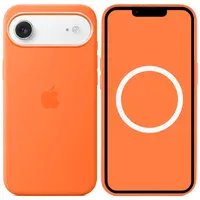 Чехол Silicone case (AAA) with Magsafe and Animation для Apple iPhone 17 Air (6.5") Orange