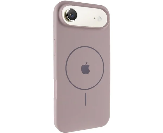 Чехол Silicone Case Full Protective (AA) V2 with MagSafe для Apple iPhone 17 Air (6.5") Серый / Lavender