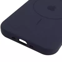 Чехол Silicone Case Full Protective (AA) V2 with MagSafe для Apple iPhone 17 Air (6.5") Темно-синий / Midnight blue