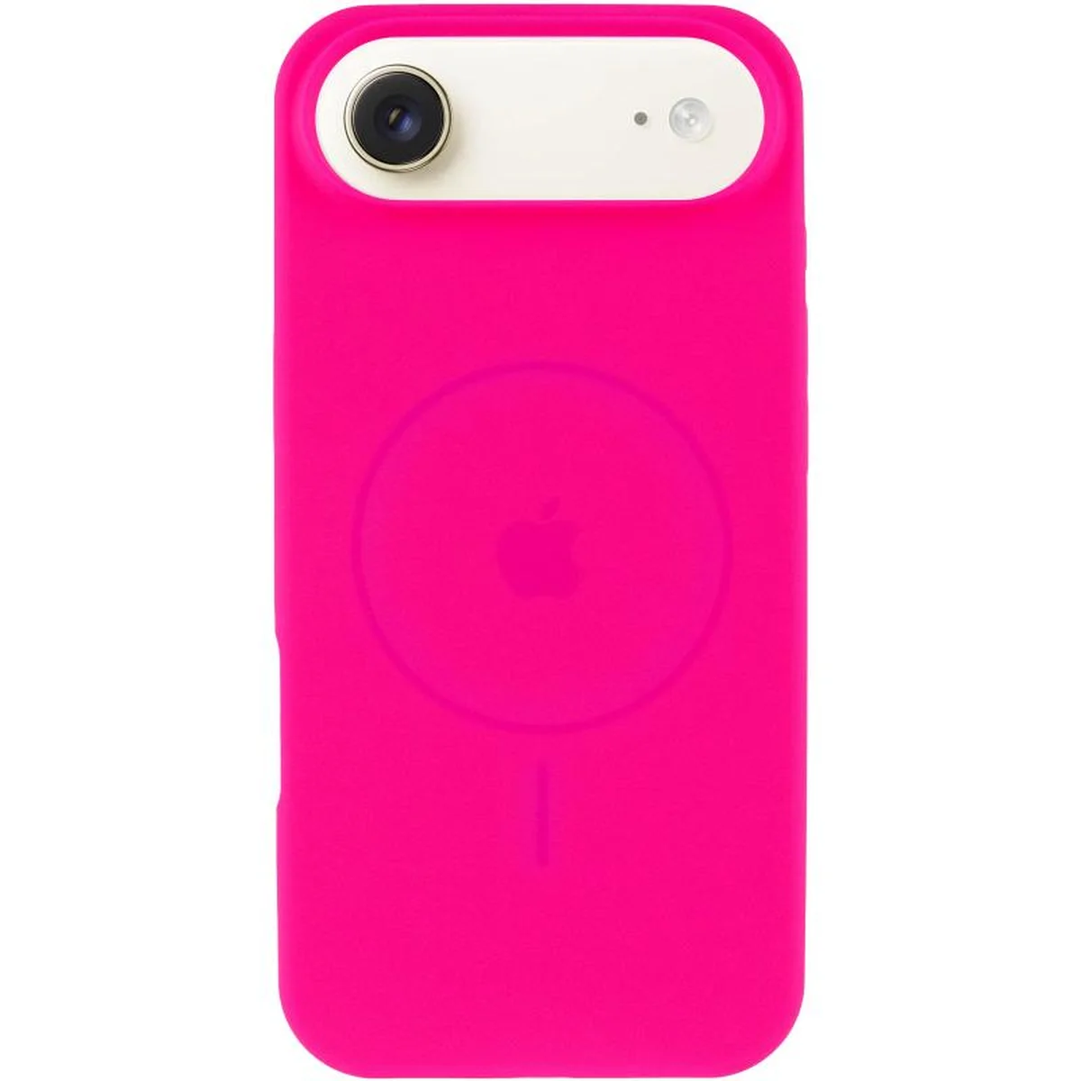 Чехол Silicone Case Full Protective (AA) V2 with MagSafe для Apple iPhone 17 Air (6.5") Розовый / Barbie pink