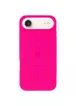 Чехол Silicone Case Full Protective (AA) V2 with MagSafe для Apple iPhone 17 Air (6.5") Розовый / Barbie pink