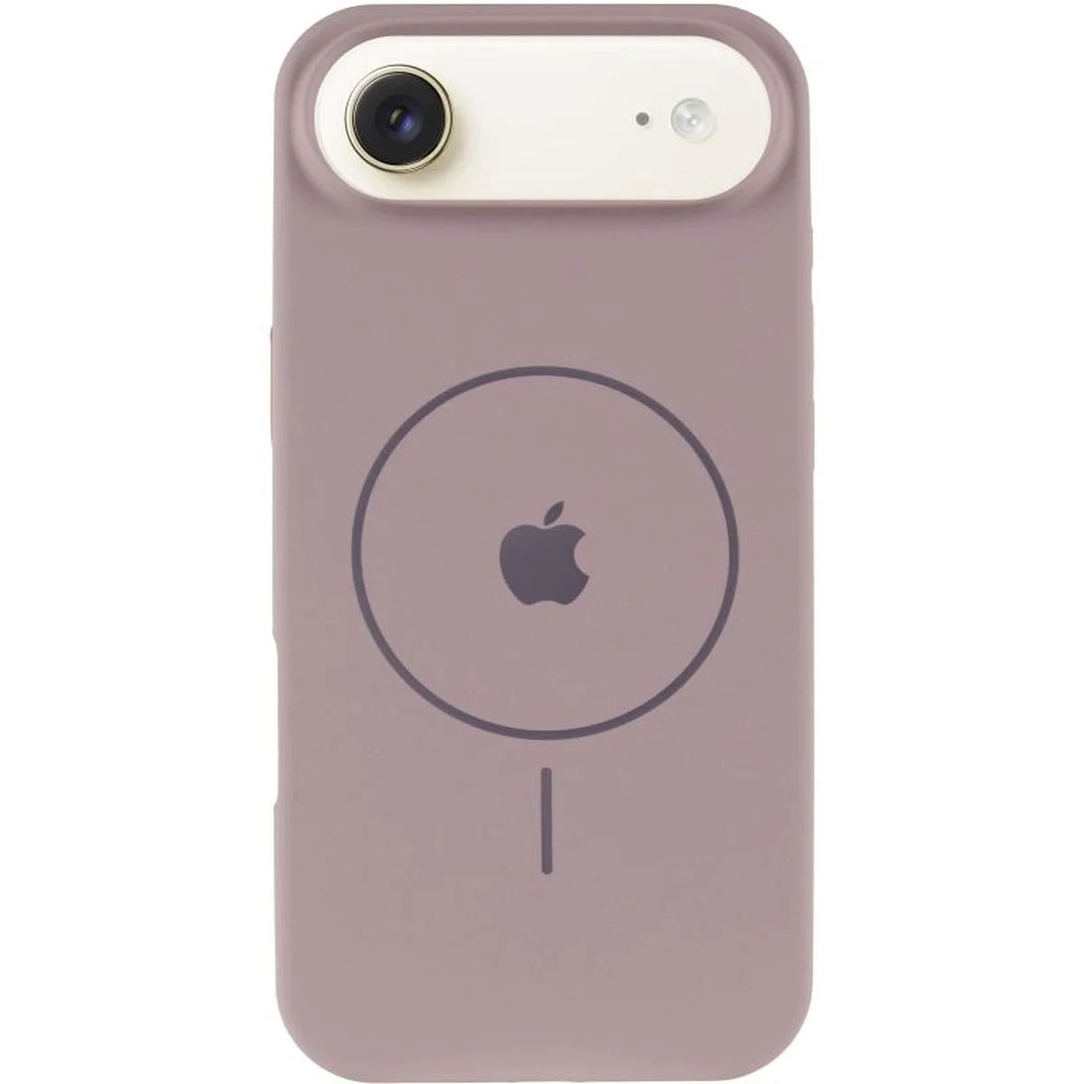 Чехол Silicone Case Full Protective (AA) V2 with MagSafe для Apple iPhone 17 Air (6.5") Серый / Lavender