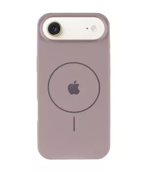 Чохол Silicone Case Full Protective (AA) V2 with MagSafe для Apple iPhone 17 Air (6.5") Сірий / Lavender