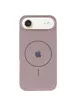 Чехол Silicone Case Full Protective (AA) V2 with MagSafe для Apple iPhone 17 Air (6.5") Серый / Lavender