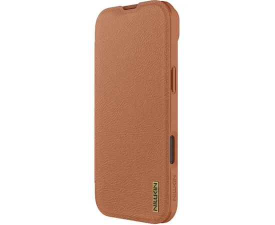 Шкіряний чохол-книжка Nillkin Qin Pro Camshield для Apple iPhone 17 Air (6.5") Brown