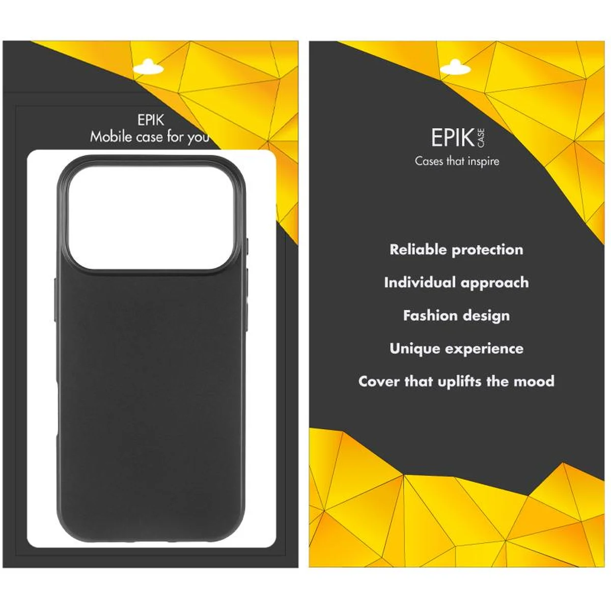 Чехол TPU Epik Black для Apple iPhone 17 Pro Max (6.9") Черный