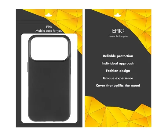 Чехол TPU Epik Black для Apple iPhone 17 Pro Max (6.9") Черный