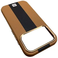 Кожаный чехол Rally with MagSafe для Apple iPhone 17 Pro Max (6.9") Brown / Black