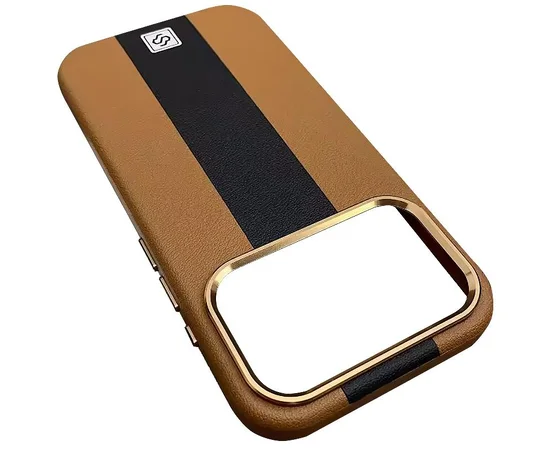 Кожаный чехол Rally with MagSafe для Apple iPhone 17 Pro Max (6.9") Brown / Black