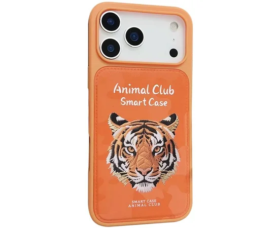 TPU+PC чехол Animal Club для Apple iPhone 17 Pro Max (6.9") Hermes Orange