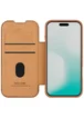 Кожаный чехол-книжка Nillkin Qin Pro Camshield для Apple iPhone 17 Pro Max (6.9") Brown