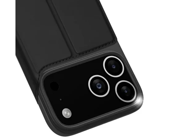 Чохол-книжка Dux Ducis з кишенею для візиток для Apple iPhone 17 Pro Max (6.9") Чорний