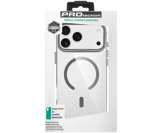 Чохол TPU Space Case Apex with MagSafe для Apple iPhone 17 Pro Max (6.9") Grey