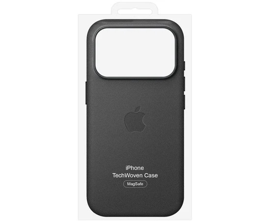 Тканевый чехол TechWoven (AAA) with MagSafe and Animation для Apple iPhone 17 Pro Max (6.9") Black