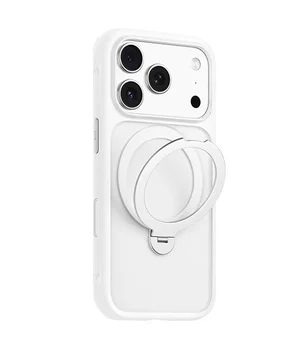TPU+PC чехол Blueo Skin Friendly 360 Rotatable Stand with MagSafe для Apple iPhone 17 Pro Max (6.9") White