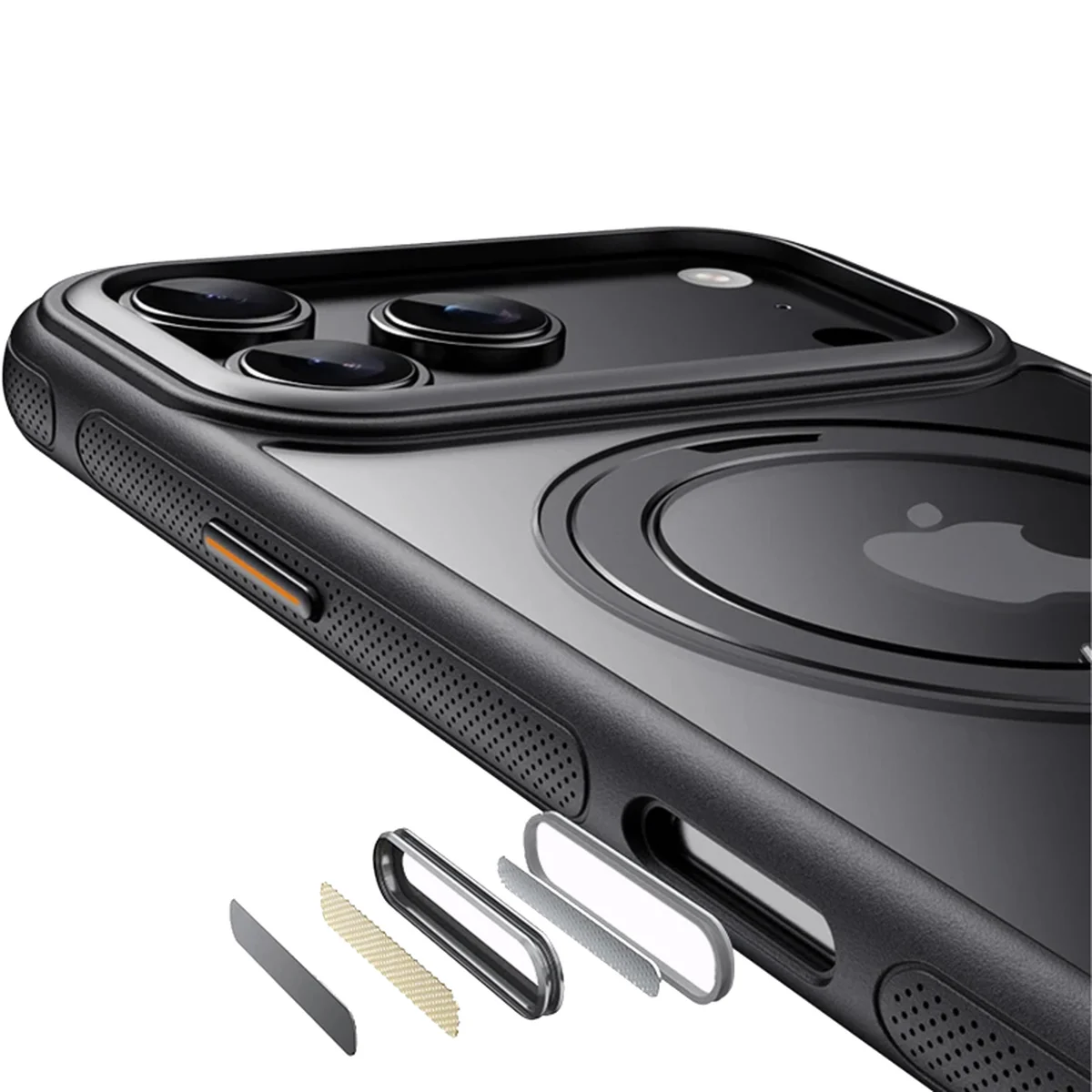 Чохол Ummi Stylish with MagSafe Ring для Apple iPhone 17 Pro Max / 18 Pro Max (6.9") Black