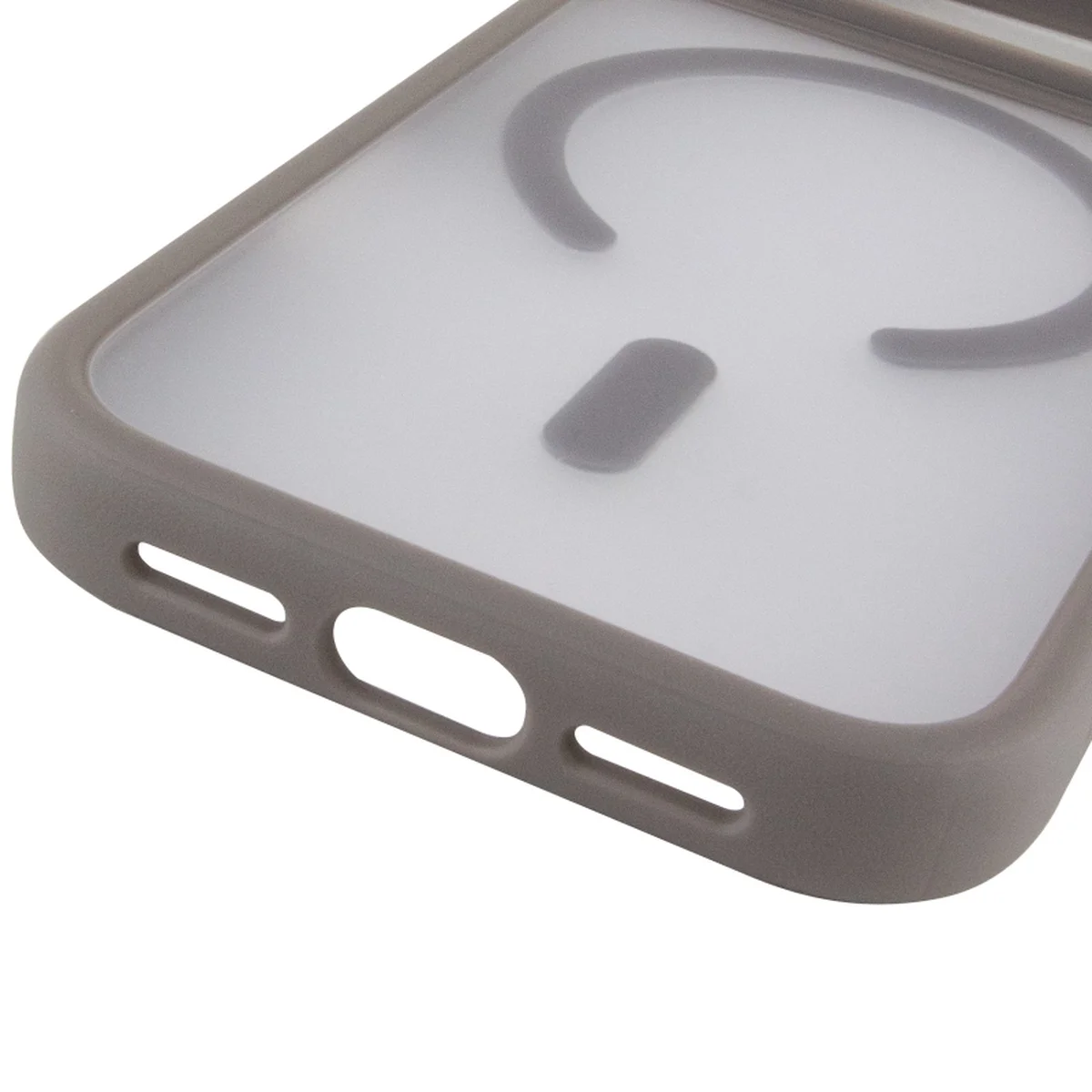 TPU+PC чехол Metal Buttons with Magnetic Fit для Apple iPhone 18 Pro Max / 17 Pro Max (6.9") Серый / Grey