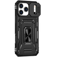 Ударопрочный чехол Camshield Army Ring для Apple iPhone 17 Pro Max (6.9") Черный / Black