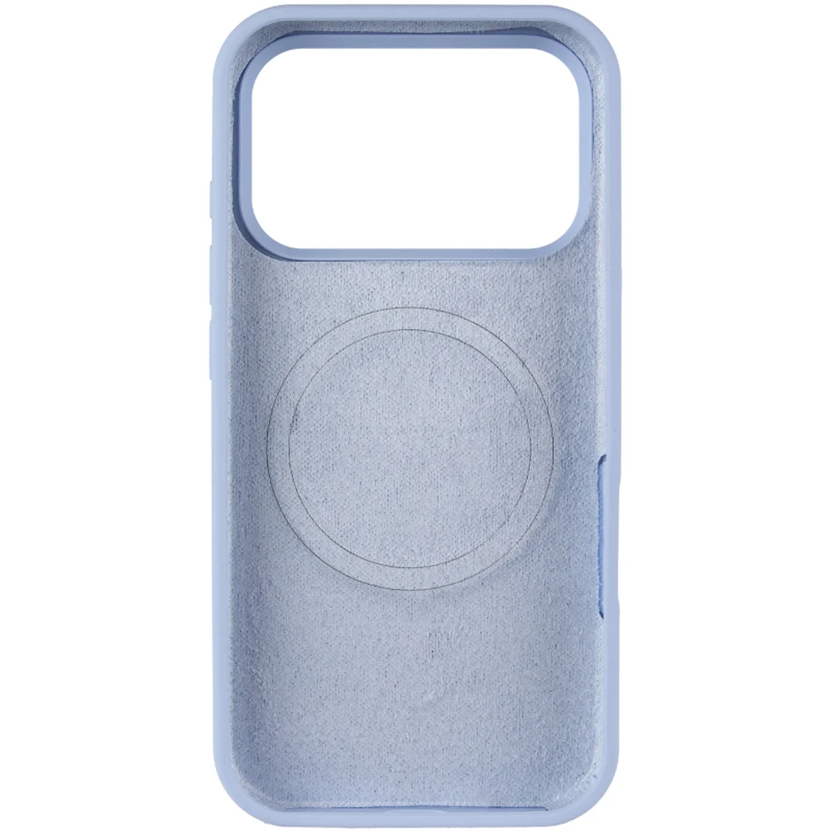 Чехол Silicone Case (AA) Logo with MagSafe для Apple iPhone 17 Pro Max (6.9") Голубой / Lilac Blue