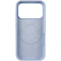 Чехол Silicone Case (AA) Logo with MagSafe для Apple iPhone 17 Pro Max (6.9") Голубой / Lilac Blue