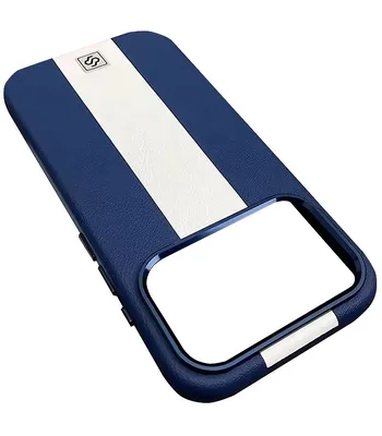 Шкіряний чохол Rally with MagSafe для Apple iPhone 17 Pro Max (6.9") Blue / White