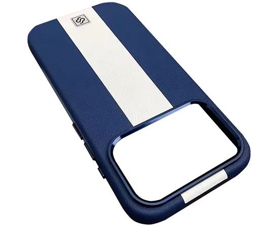 Кожаный чехол Rally with MagSafe для Apple iPhone 17 Pro Max (6.9") Blue / White